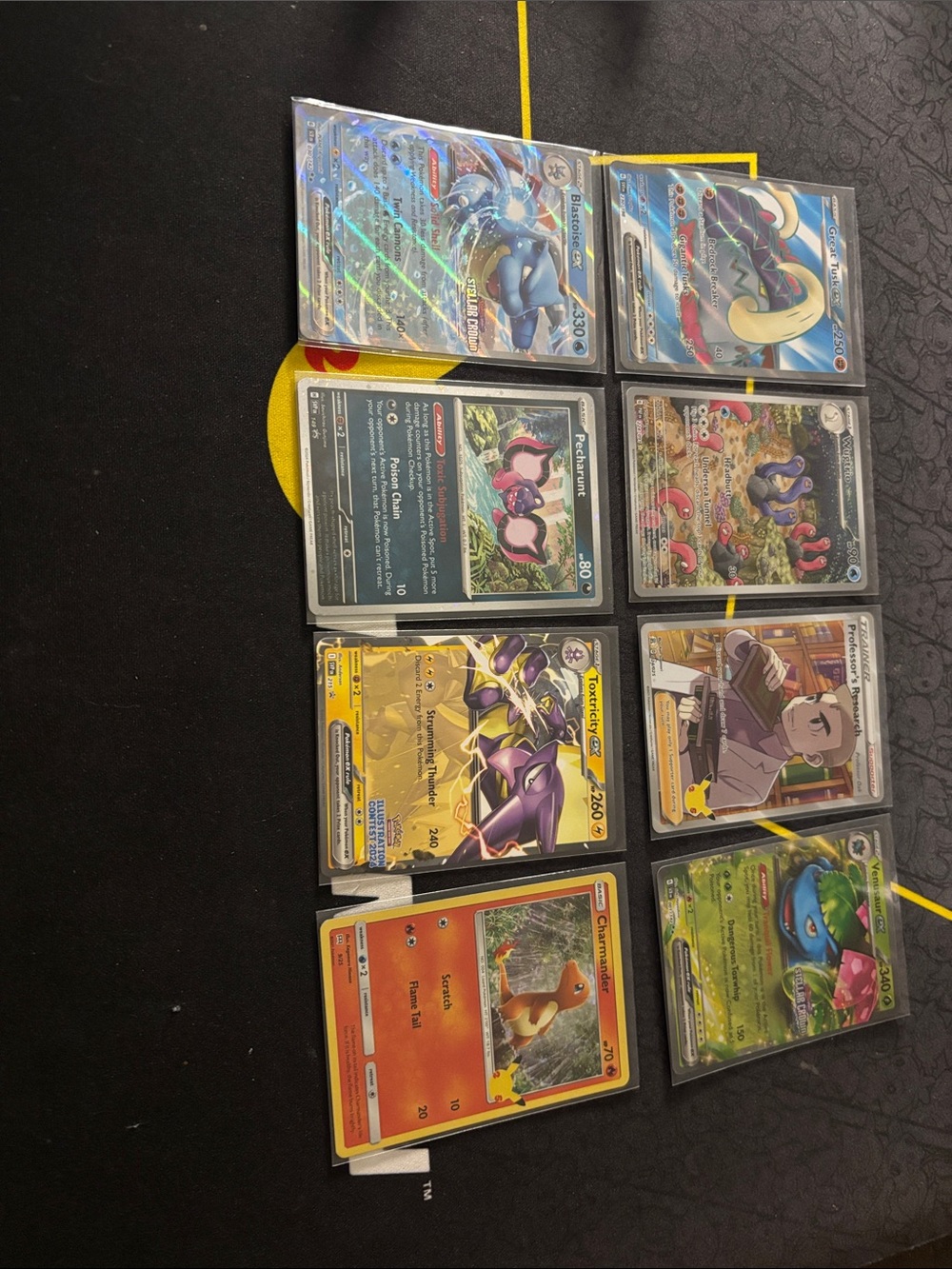 Pokemon Assorted Holo & Rare Card Lot - Blue, Yellow, Green, Red, Black